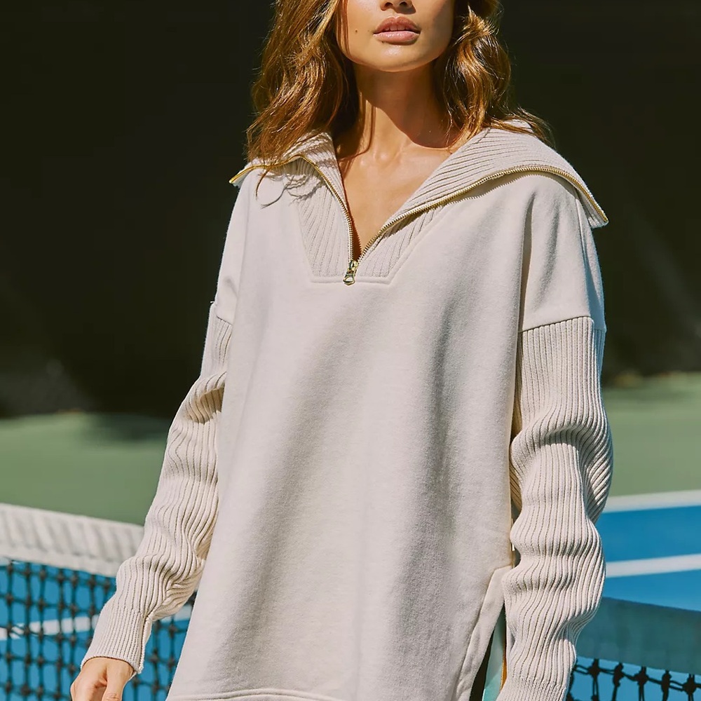 Varley Owen’s Half Zip sweater sweatshirt size large